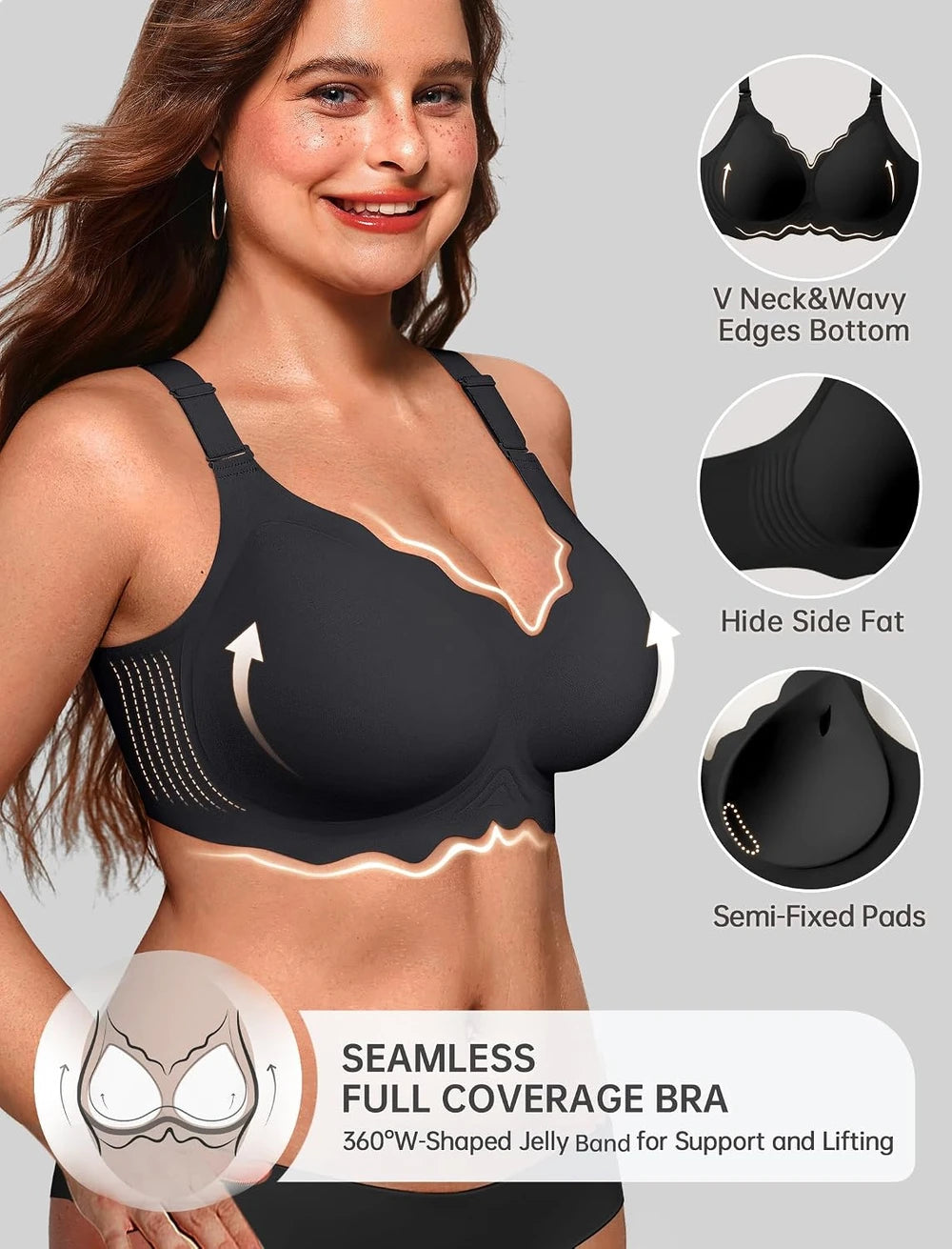 Wireless Jelly Pushup Bra