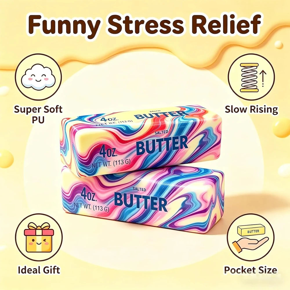 Slow Rising Butter Squishy Double Pack