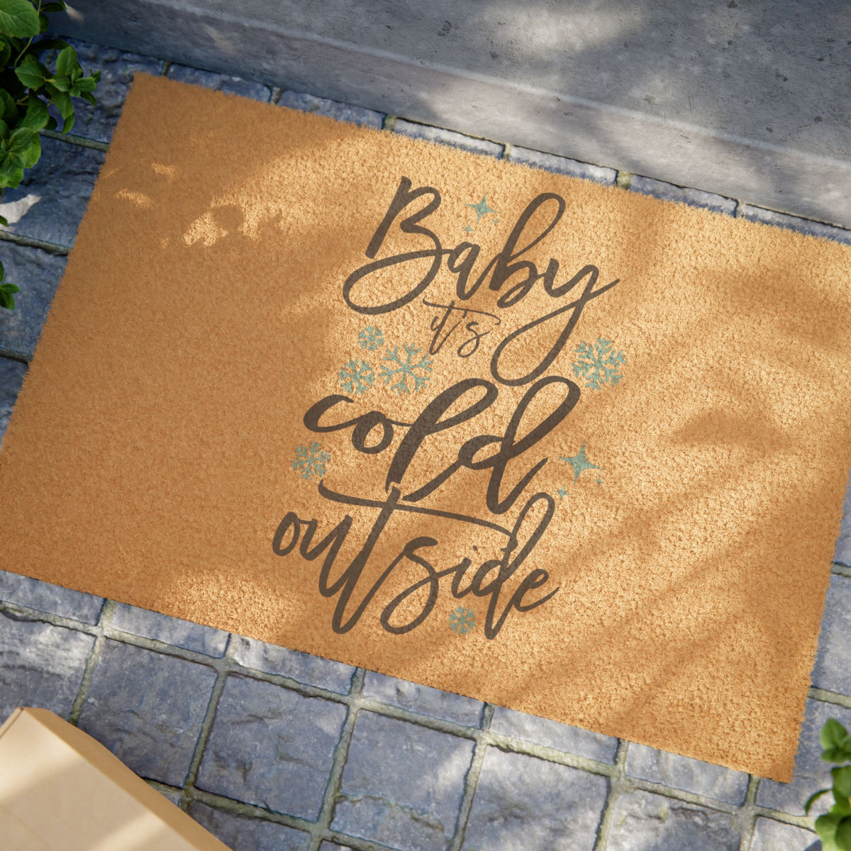 Baby It’s Cold Outside Doormat — Holiday Winter Welcome Mat