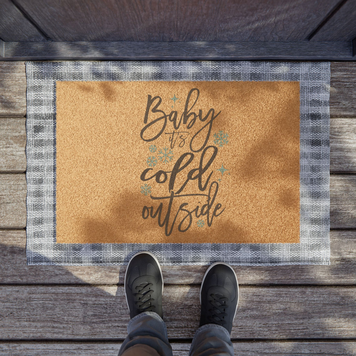 Baby It’s Cold Outside Doormat — Holiday Winter Welcome Mat
